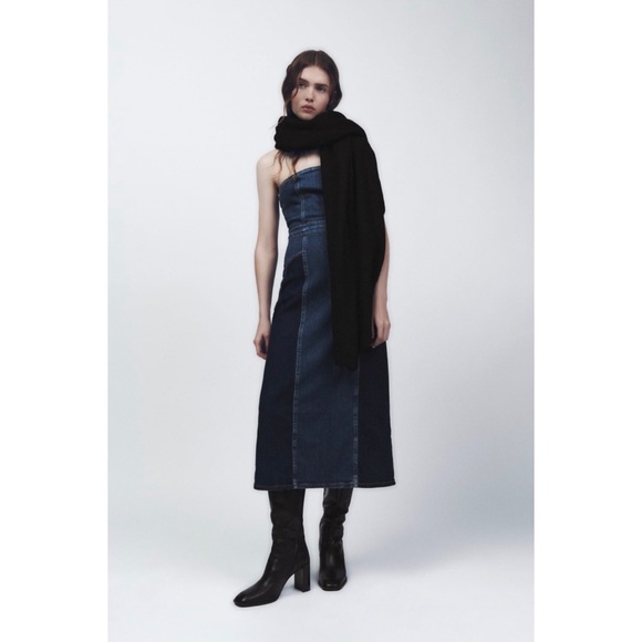 ZARA BNWT SUPER SOFT SCARF • BLACK - Picture 5 of 16